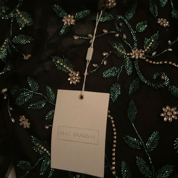 Mac Duggal 67870 Womens BEADED ILLUSION HIGH NECK TRUMPET GOWN - Picture 13 of 14